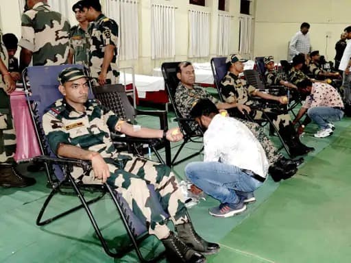 रक्तदान से राष्ट्रसेवा: भिलाई में BSF का प्रेरणादायक अभियान