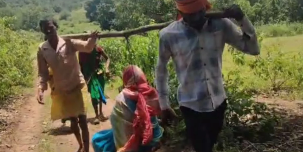 सरगुजा जिले में गर्भवती महिला का रास्ते में प्रसव, मां और बच्चा दोनों स्वस्थ