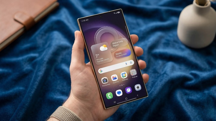 Samsung Galaxy S26 Ultra: प्राइवेसी डिस्प्ले — स्मार्टफोन जगत का नया 'गेम चेंजर' सैमसंग ने 25 फरवरी 2026 को गैलेक्सी अनपैक्ड इवेंट में अपनी S26 सीरीज पेश की थी। इस सीरीज का 'अल्ट्रा' मॉडल दुनिया का पहला ऐसा स्मार्टफोन बन गया है जिसमें इन-बिल्ट प्राइवेसी स्क्रीन तकनीक दी गई है।
