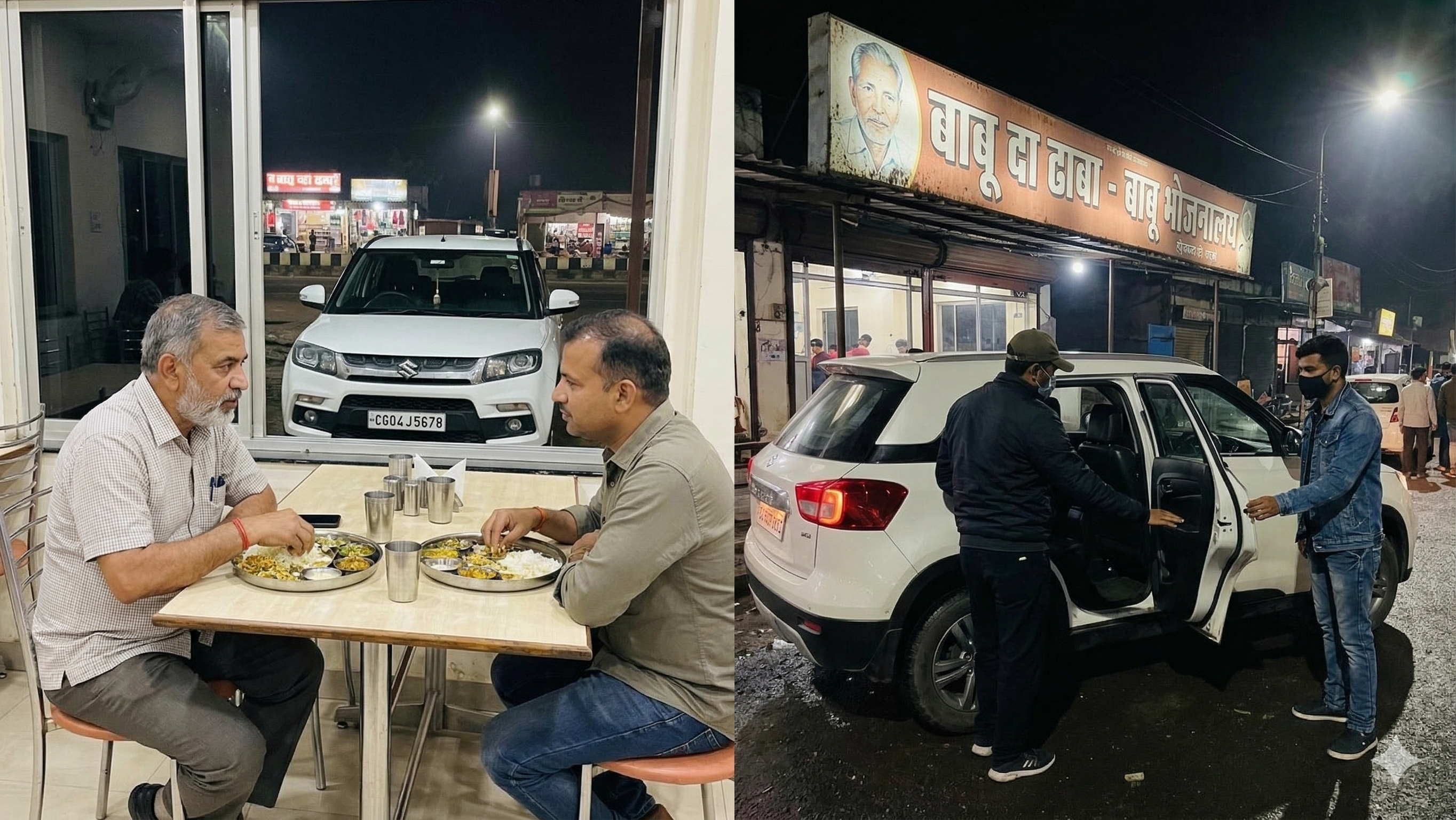 कोरबा में 'डिनर' पड़ा भारी: राजू होटल के बाहर से इंजीनियर की ब्रेजा कार पार; मोबाइल भी ले उड़े चोर